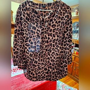 Torrid Leopard Print Blouse